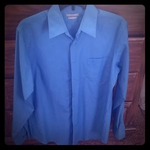 👔VAN HEUSEN Fitted Mens Poplin Dress Shirt